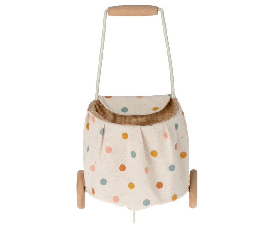 Maileg Miniatur Trolley, Mini-Multi dots für die kleinen Teddies  und Minis