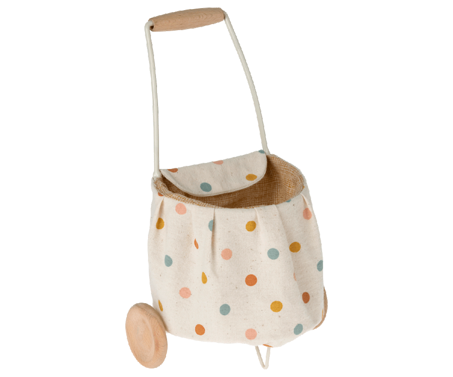 Maileg Miniatur Trolley, Mini-Multi dots für die kleinen Teddies  und Minis