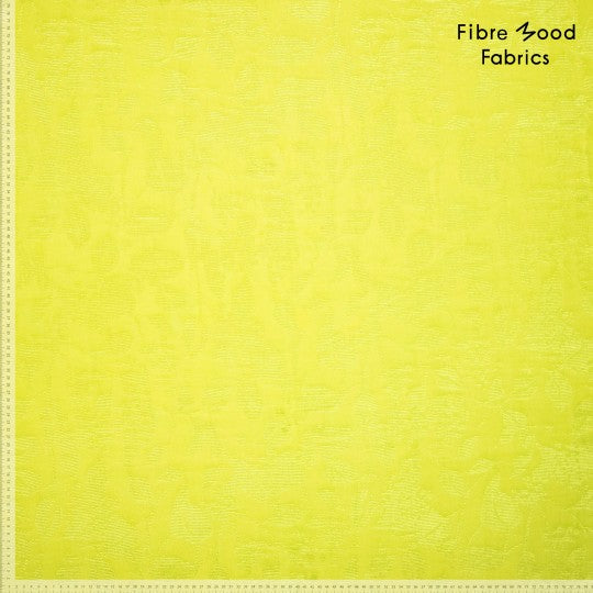 Fibre Mood 30 Woven vi jacquard leaves yellow/green  FM420097-10