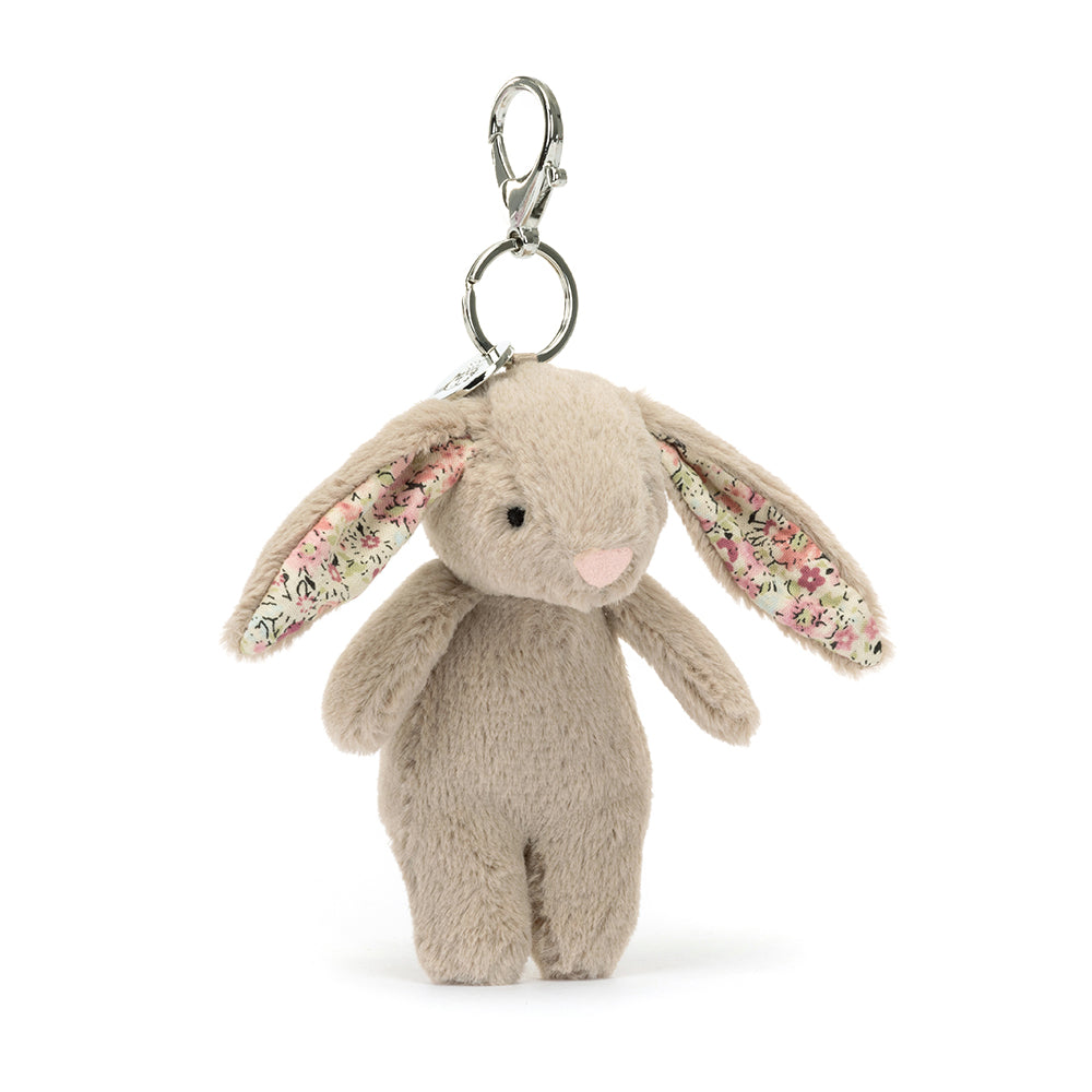 Jellycat  bag charms/ Schlüsselanhänger bunny petal beige