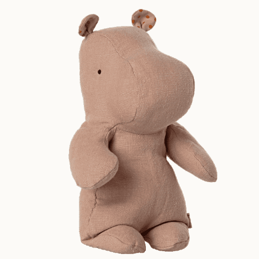 maileg safari friends medium hippo old rose
