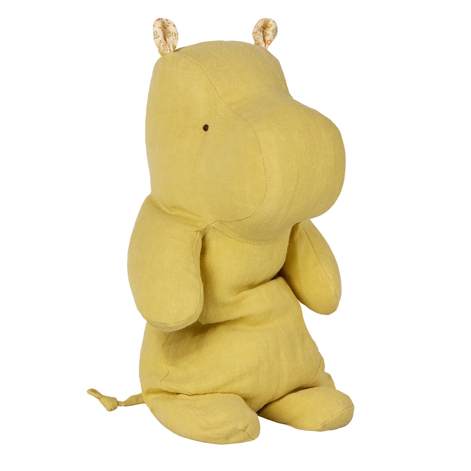 maileg safari friends medium hippo yellow