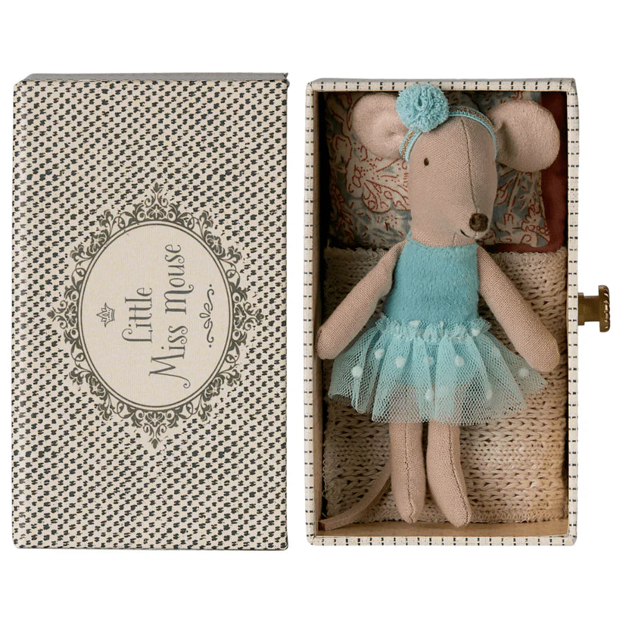 Maileg Tanzmaus im Tagesbett neu, kleine Ballerina  in mint