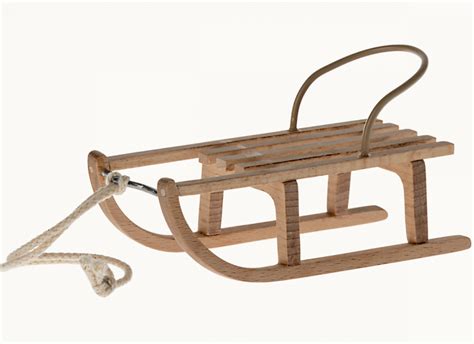 maileg schlitten maileg wooden sled